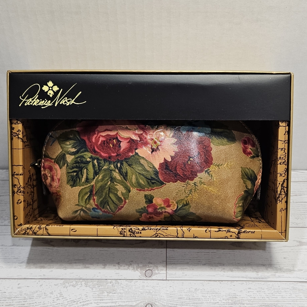 Patricia's Capriana Tropical floral cosmetic bag
